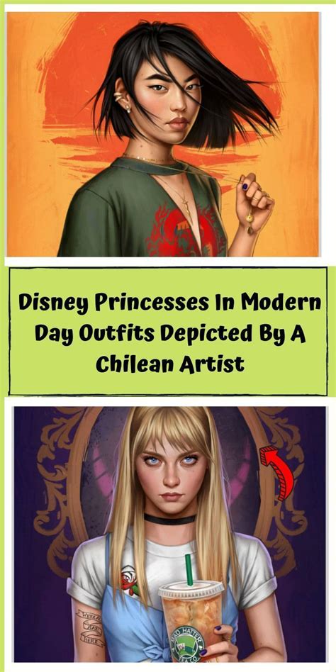 Disney princesses in modern day outfits depicted by a chilean artist ...