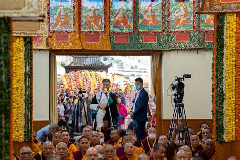 His Holiness The Dalai Lama Attends Long Life Offering Ceremony In