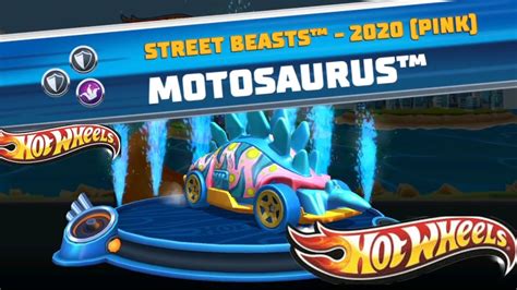 Gameplay Hot Wheels Unlimited Motosaurus Street Beasts Pink