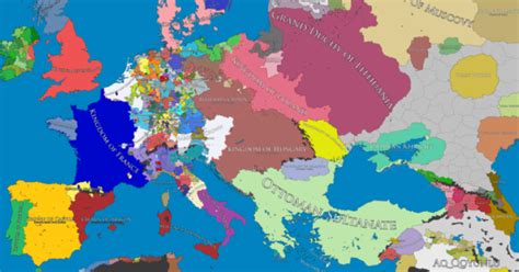 Map of Europe, 1500 AD – Brilliant Maps