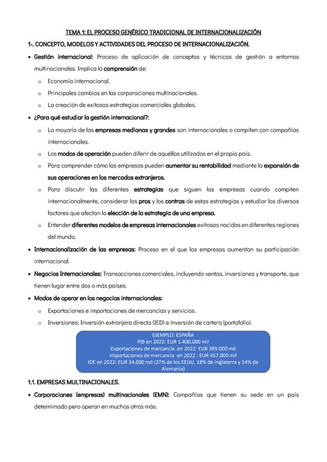 TEMA 1 Gestión PDF TEMA 1 EL PROCESO GEN TRADICIONAL DE