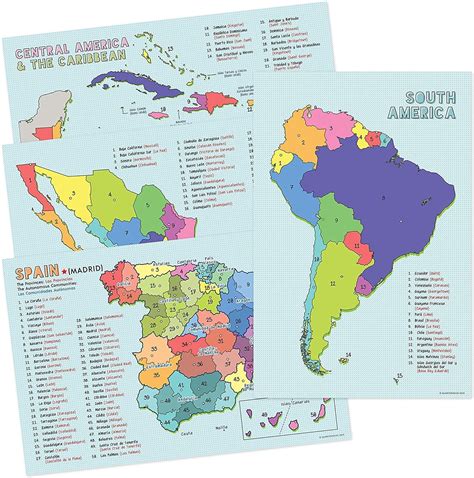 Spanish Speaking Countries And Capitals Map