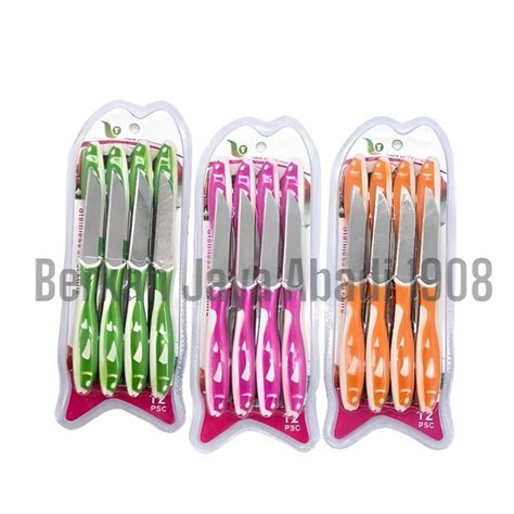 Jual Pisau Ikan Pisau Motif Ikan Pisau Ikan 1 Set 12 Pcs Shopee