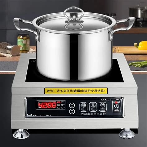 High Power Commercial Induction Electric Cooker 4200 Watt Industrial Hotel Canteen Flat