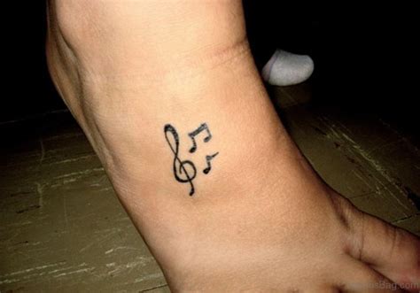 52 Adorable Musical Note Tattoo On Foot - Tattoo Designs – TattoosBag.com