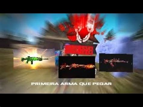 DESAFIO NO FREE FIRE JOGANDO A PRIMEIRA ARMA QUE ENCONTRAR NO MAPA