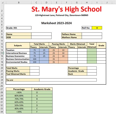 How to Create Marksheet in Excel? (IF, VLOOKUP, RANK, OR, AND)