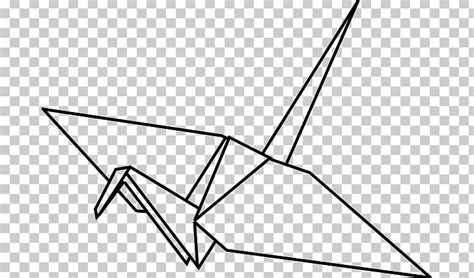 Crane Paper Orizuru Png Clipart Angle Area Art Art Paper Black