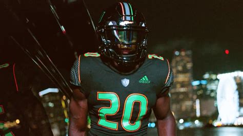 Miami Hurricanes Unveil Latest “miami Nights” Alternate Uniform