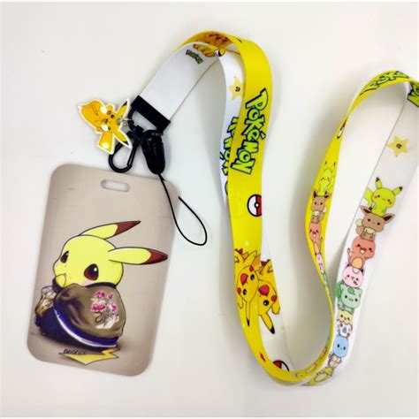 Pokemon Pikachu Card Holder With Lanyard Shopee Philippines