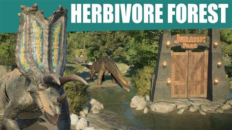 Building An Awesome Herbivore Habitat With A Trick Jurassic World