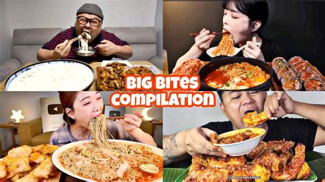 Satisfying Big Bites Mukbang Compilation PART 9 YouTube