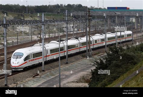 Channel Tunnel train testing Stock Photo - Alamy