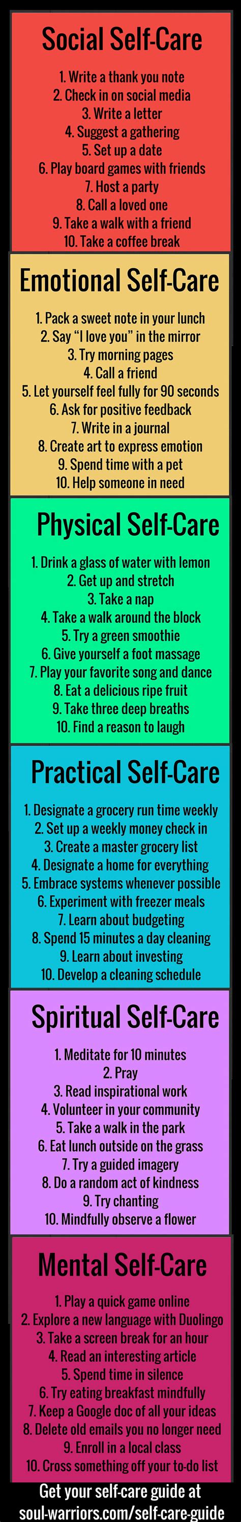 Step Up Your Self Care With This Free Printable Guide Click Through