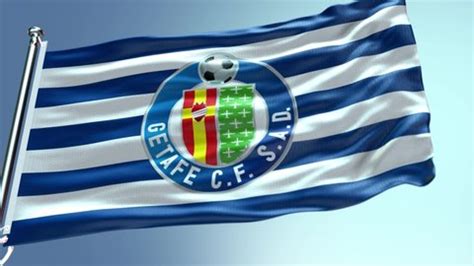 Getafe Fc Sports Club Flag Waving Stock Footage Video (100% Royalty ...