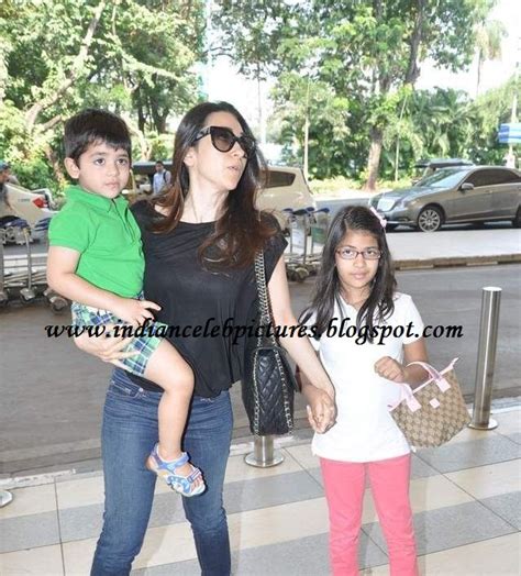 Indian Celebs: karishma kapoor with her kids