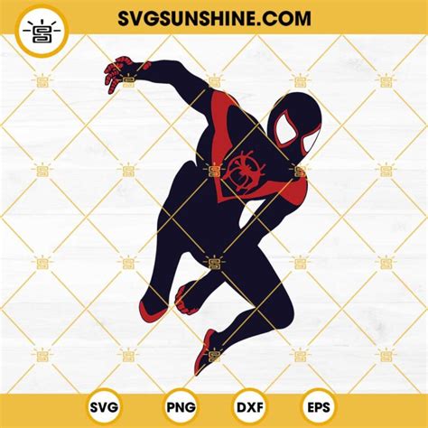 Spiderman Svg Miles Morales Svg Spider Man Svg Marvel Svg Avengers Svg