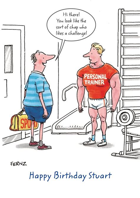 Funny Personal Trainer Birthday Card In 2024 Funny Birthday Greeting