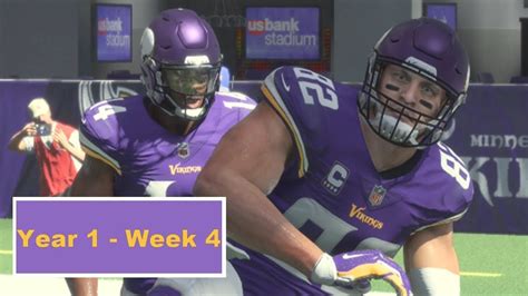 Madden Nfl 18 Minnesota Vikings Franchise Week 4 Vs Detroit Lions