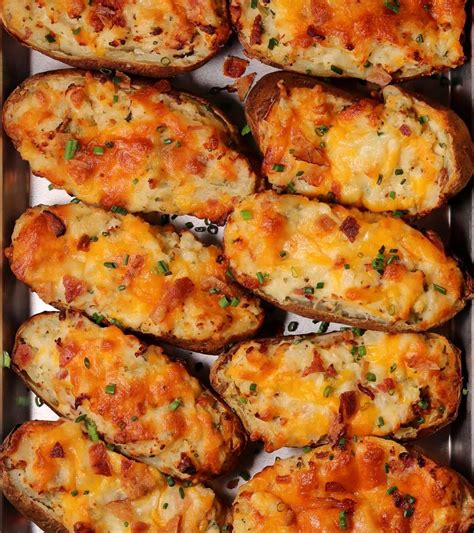 Traeger Twice Baked Potatoes With Smoked Bacon Roasted Garlic