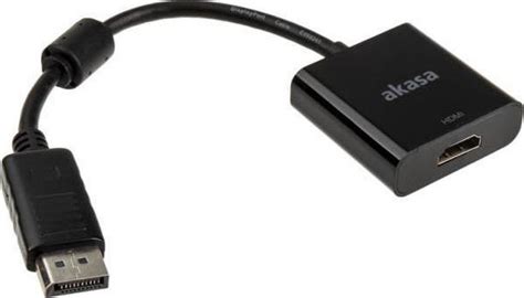 Akasa Displayport Male Hdmi Female Ak Cbdp Bk Skroutz Gr