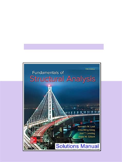 Structural Analysis Leet Solution Manual