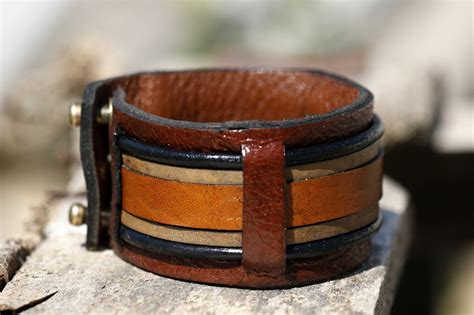 Womens Leather Bracelet Womens Cuff Bracelet Bracelet En Cuir