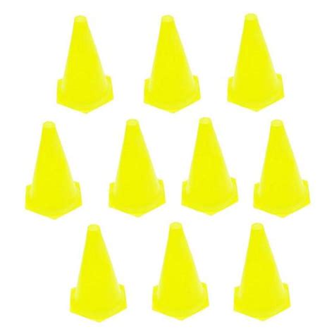 Cone De Agilidade 23cm Kit Com 10 Cones Ldm Plastcor Mini Cone