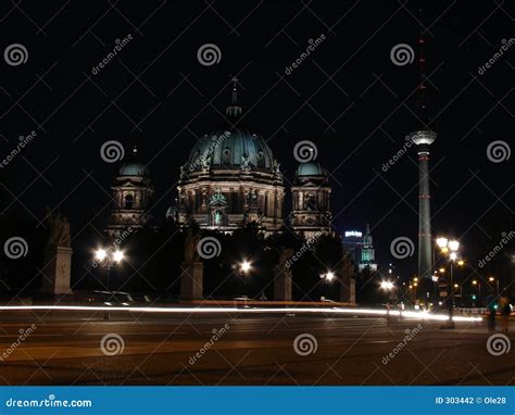 Berliner Dom At Night Picture. Image: 303442