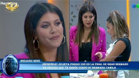 Increíble Julieta Poggio usó en la final de Gran Hermano un vestido