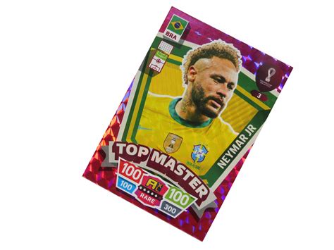 Fifa World Cup Qatar Karty Pi Karskie Rare Top Master Neymar Jr