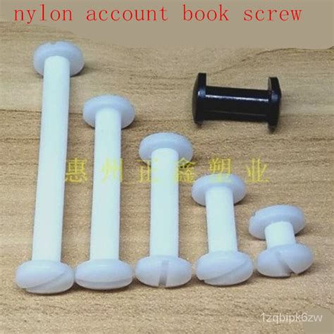 100pcs M5 6 8 10 12 15 20 25 30 White Or Black Nylon Sex Bolt Chicago Screw Book Binding Post