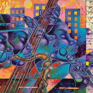 The Jazz Dimension Painting By Larry Poncho Brown Fine Art America