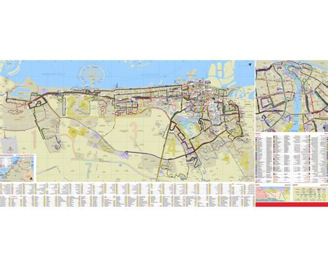 Large Detailed Metro Map Of Dubai City Dubai City Large Detailed Metro