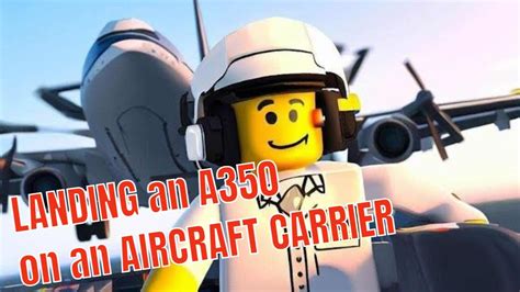 Epic Landing An Airbus A On An Aircraft Carrier In Roblox Pilot