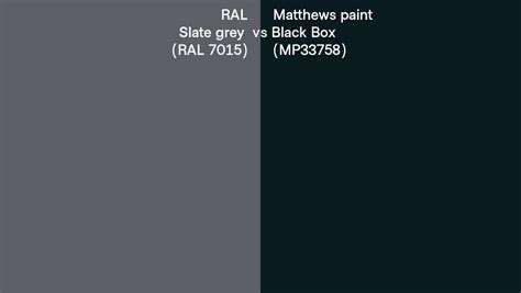 Ral Slate Grey Ral Vs Matthews Paint Black Box Mp Side By