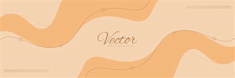 Creative and Clean Minimal long vector banner. Abstract hand-drawn ...