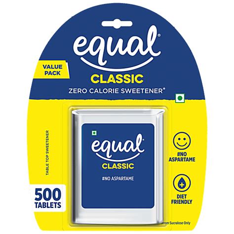 Buy Equal Classic Zero Calorie Sweetener - No Aspartame, Diet-Friendly ...