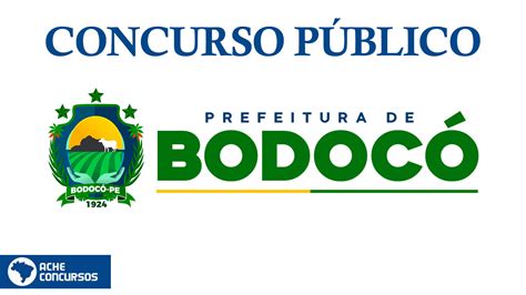 Concurso Prefeitura De Bodoc Pe Edital E Inscri O