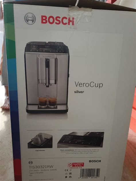 Bosch Tis Rw Verocup Automatic Coffee Machine Stainless Steel