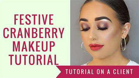 Festive Cranberry Makeup Tutorial Jordanafranksmakeup YouTube