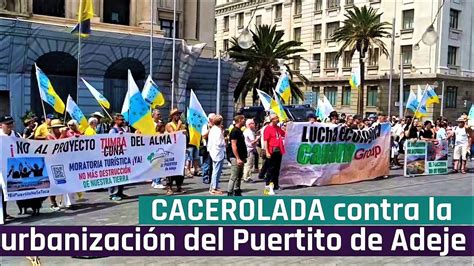 Cacerolada Ante El Cabildo Tinerfe O Contra La Urbanizaci N Del Cuna