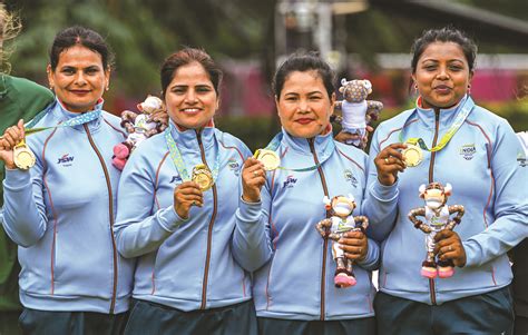 Cwg 2022 India Wins Gold In Lawn Bowls Womens Fours The Shillong Times