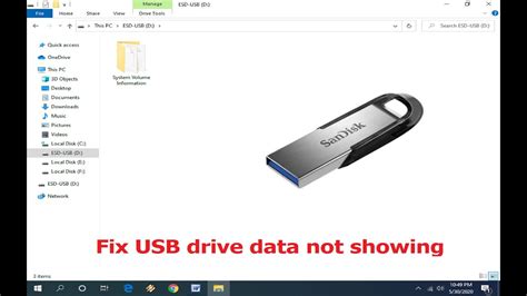 How To Fix Usb Pen Drive File And Folder Not Showing In Windows 1087