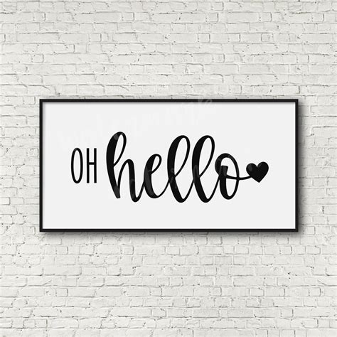 Oh Hello Svg Hello Sign Svg Home Sign Svg Welcome Svg Etsy 日本