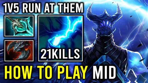 How To Solo Mid Razor 14Min Godlike 1v5 Max Static Link Unlimited Mana