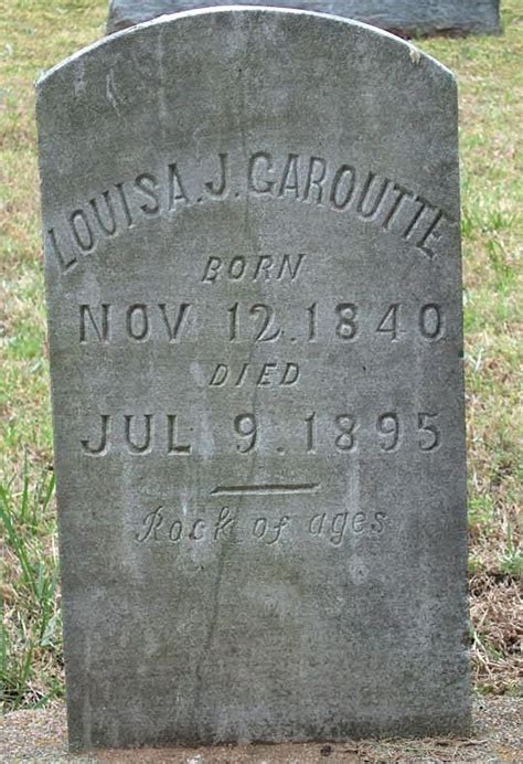 Louisa Jane Smart Garoutte Memorial Find A Grave