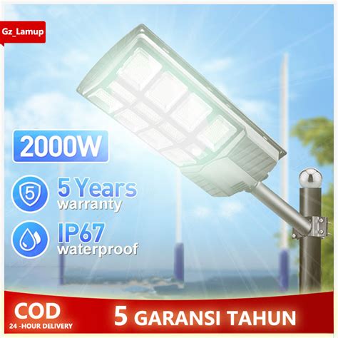 Jual 1200W Lampu Surya Solar Light Garansi 10 Tahun Lampu Jalan Tenaga