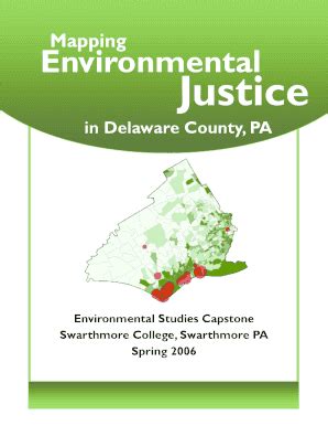 Fillable Online Swarthmore Mapping Environmental Justice In Delaware