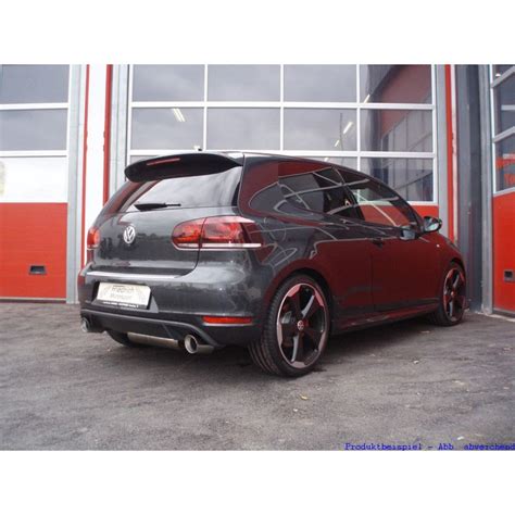 FMS 76mm Duplex Sportauspuff Edelstahl VW Golf VI GTI 1K 2 0l TSI 1